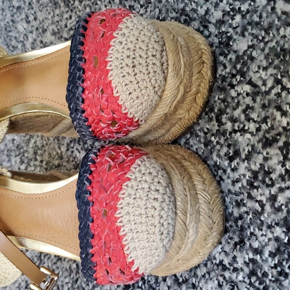 Coach feline espadrille crochet wedge sandal - Picture 2 of 7
